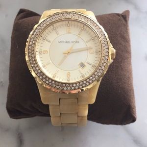 COPY - Michael Kors Tan & Gold Watch